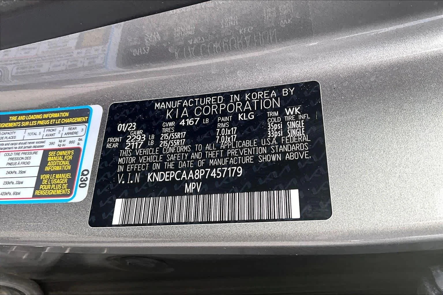 Used 2023 Steel Gray Kia LX image 36