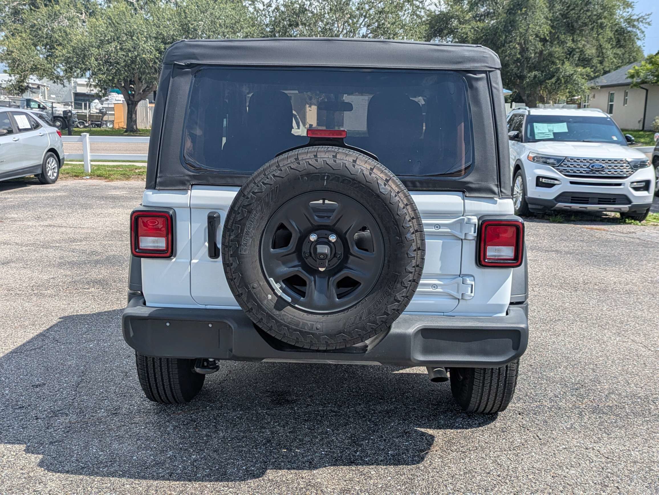 Used 2025 Bright White Clearcoat Jeep Sport image 6