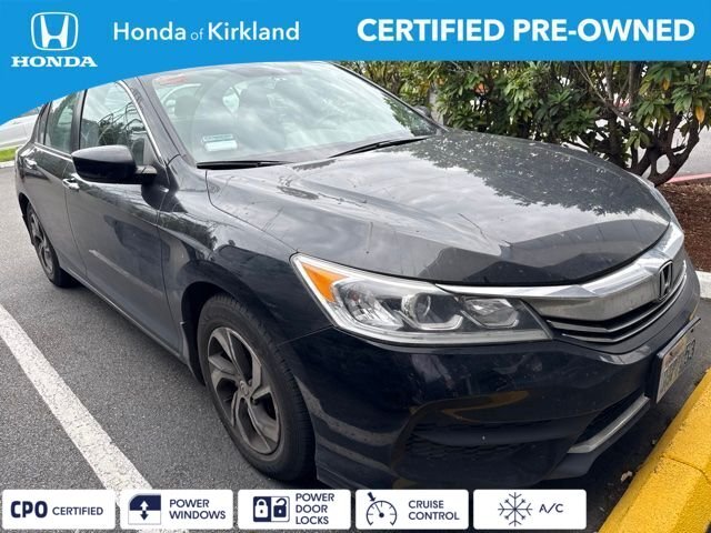 Certified Used 2016 Crystal Black Pearl Honda LX image 1