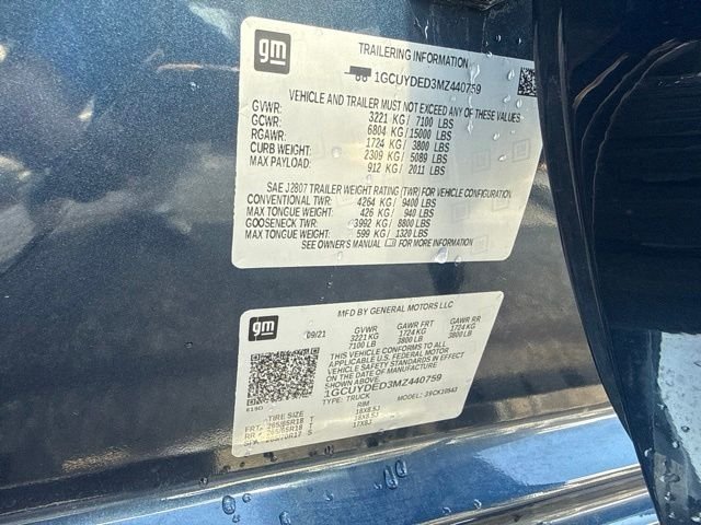 Used 2021 Blue Chevrolet LT image 9