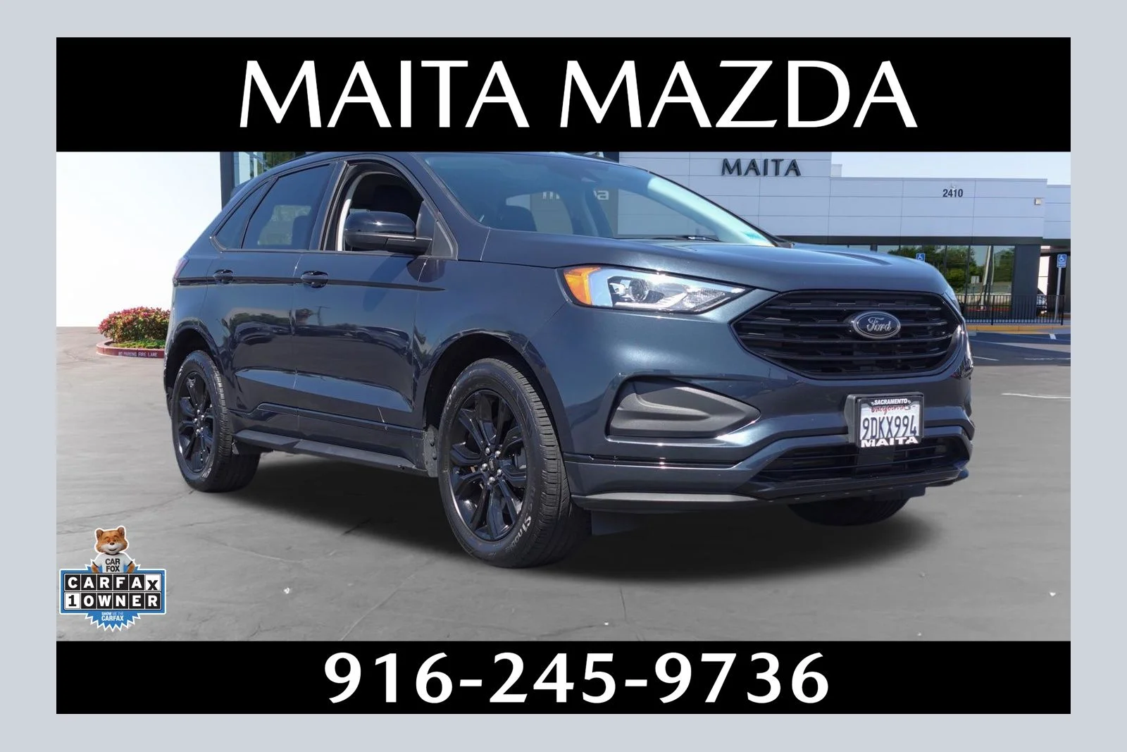 Used 2022 Blue Metallic Ford SE image 1