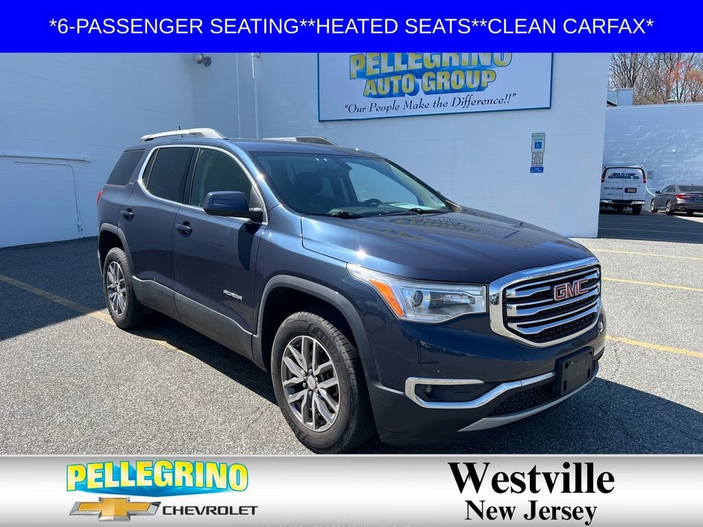 BLUE STEEL METALLIC 2019 GMC Acadia SLE-2 FWD SUV / Crossover Front-Wheel Drive