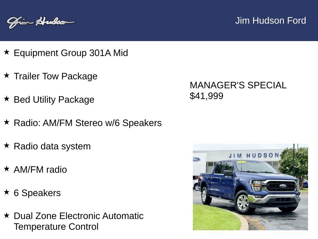 Certified Used 2023 Blue Ford XLT image 12