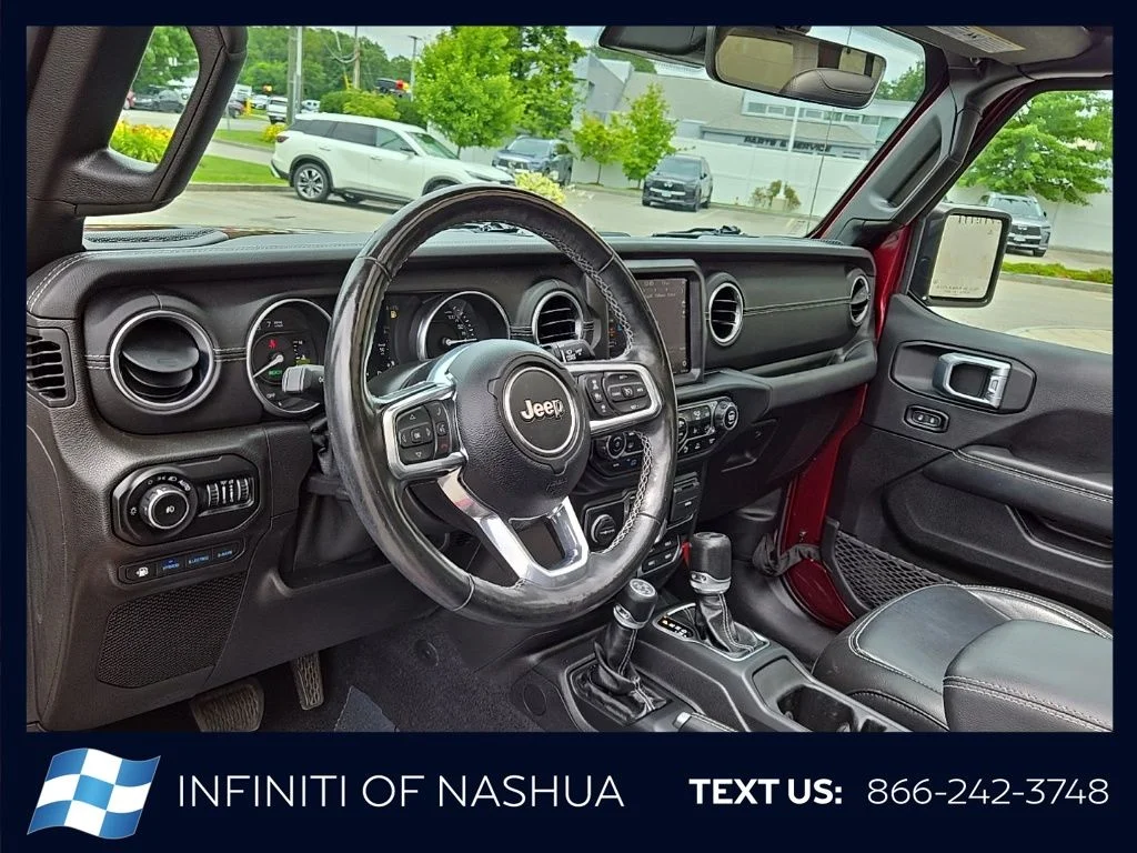 Used 2021 Red Jeep Unlimited Sahara 4xe image 4