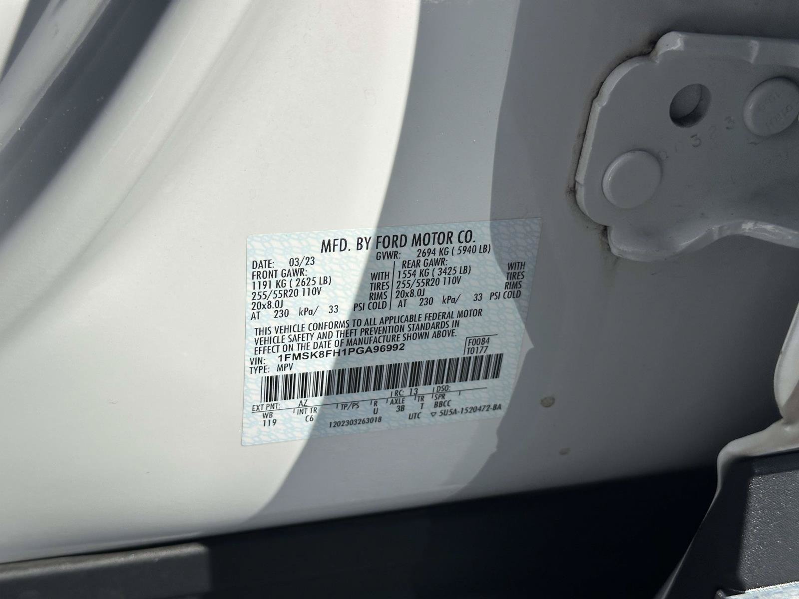 Used 2023 White Ford Limited image 16