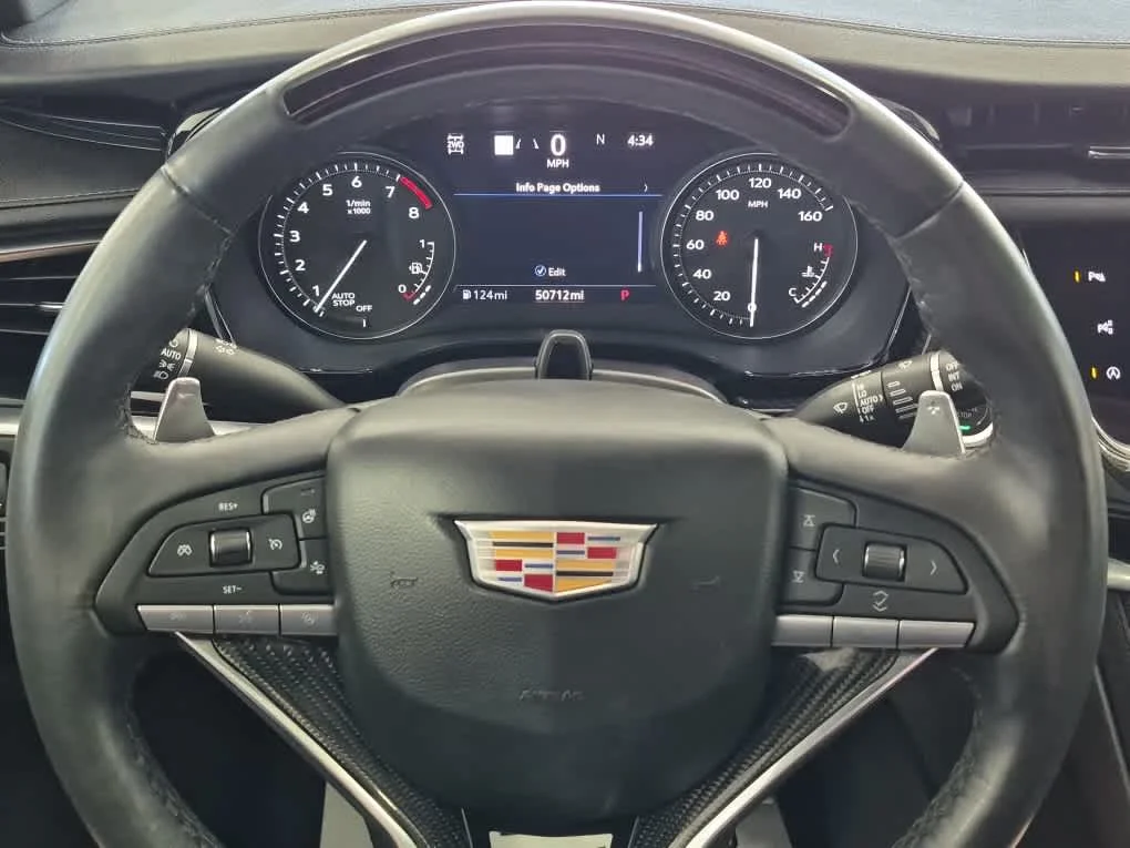 Used 2024 Stellar Black Metallic Cadillac AWD Sport image 19