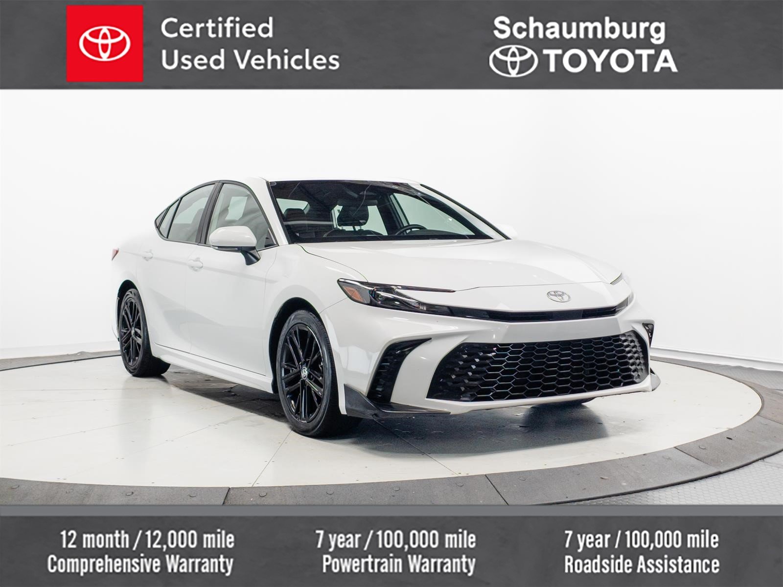 Certified Used 2025 White Toyota SE image 1