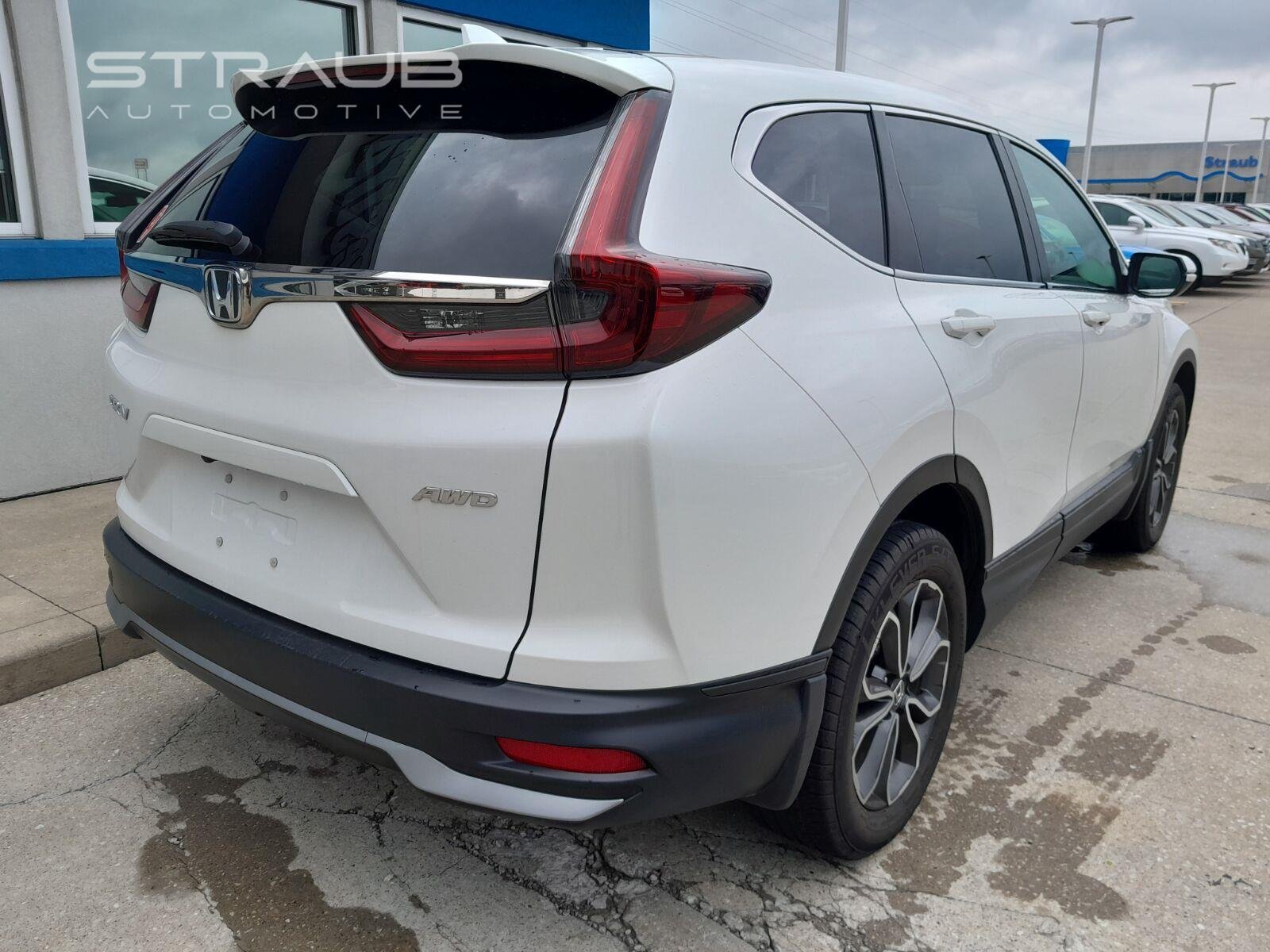 Used 2021 Platinum White Pearl Honda EX-L AWD image 8