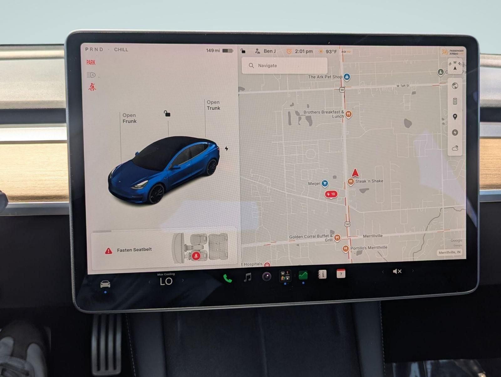 Used 2021 Blue Tesla Performance image 11