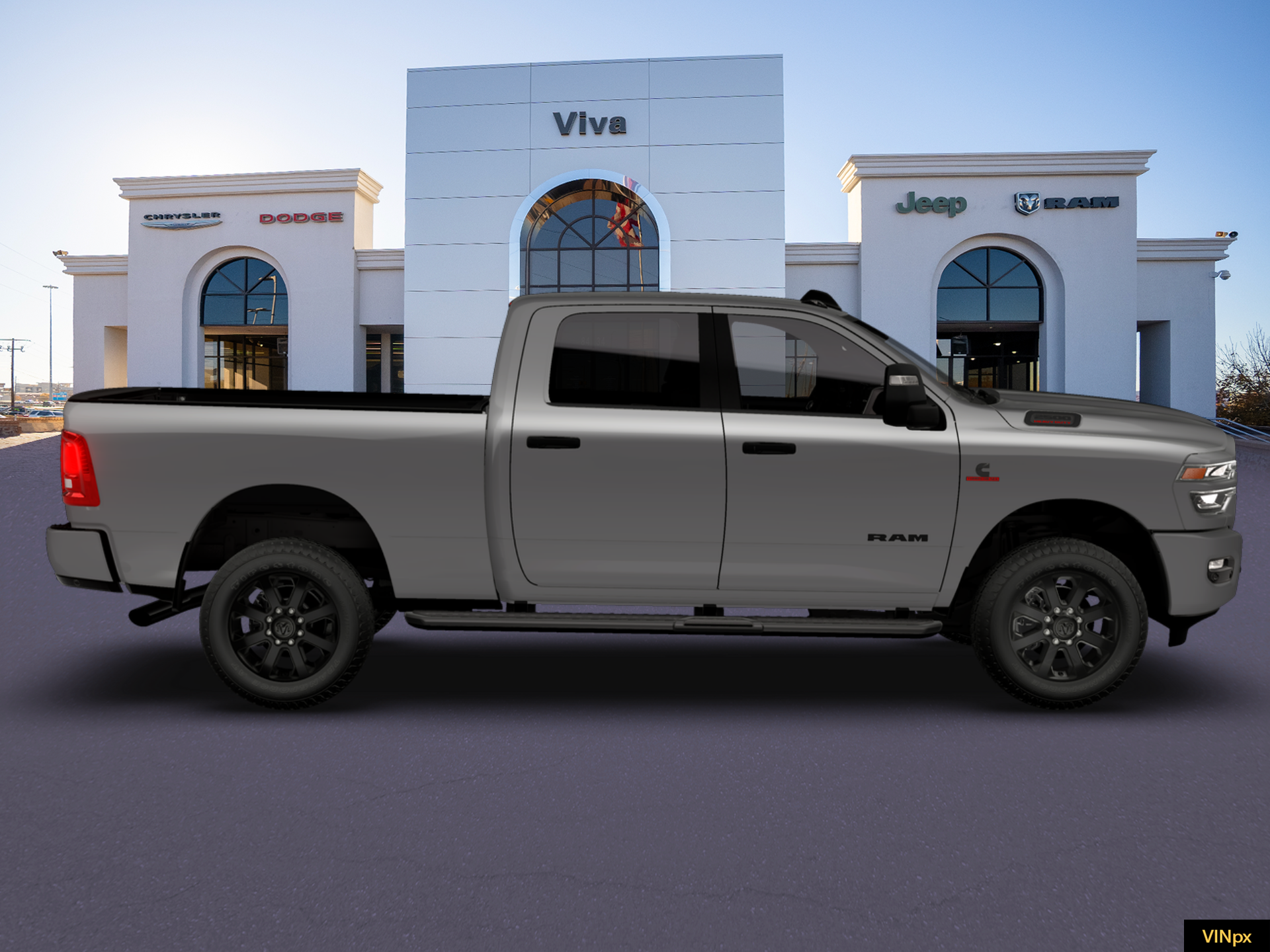 New 2026 Ceramic Gray Clear-Coat Exterior Paint RAM Big Horn image 9