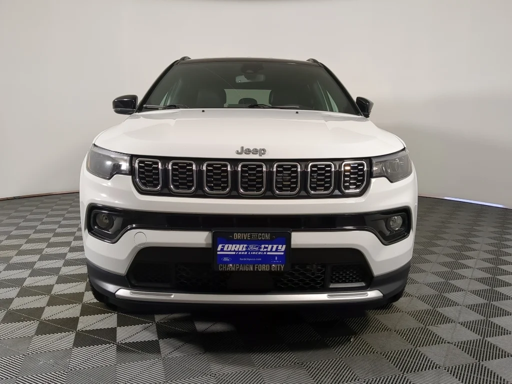Used 2025 Bright White Clearcoat Jeep Limited image 4