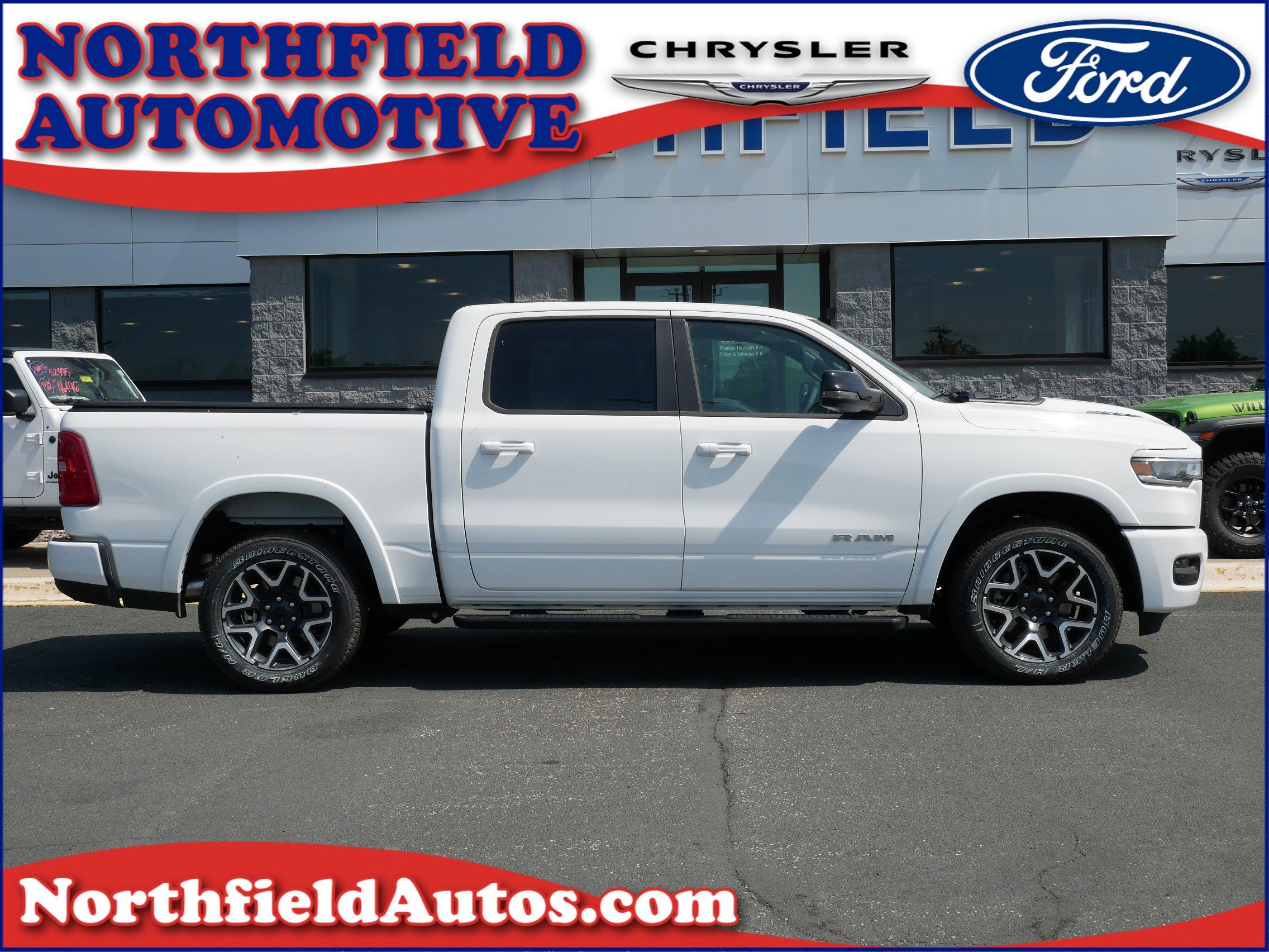 New 2026 Bright White Clear-Coat Exterior Paint RAM Laramie image 1