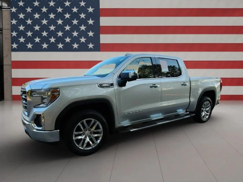 Used 2021 Silver GMC SLT Pickup 4D 5 3/4 ft image 3