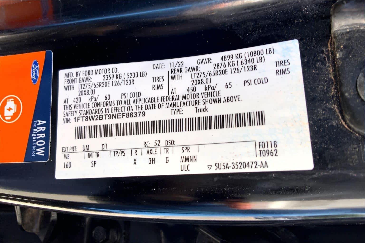 Used 2022 Agate Black/Stone Gray Ford King Ranch image 35