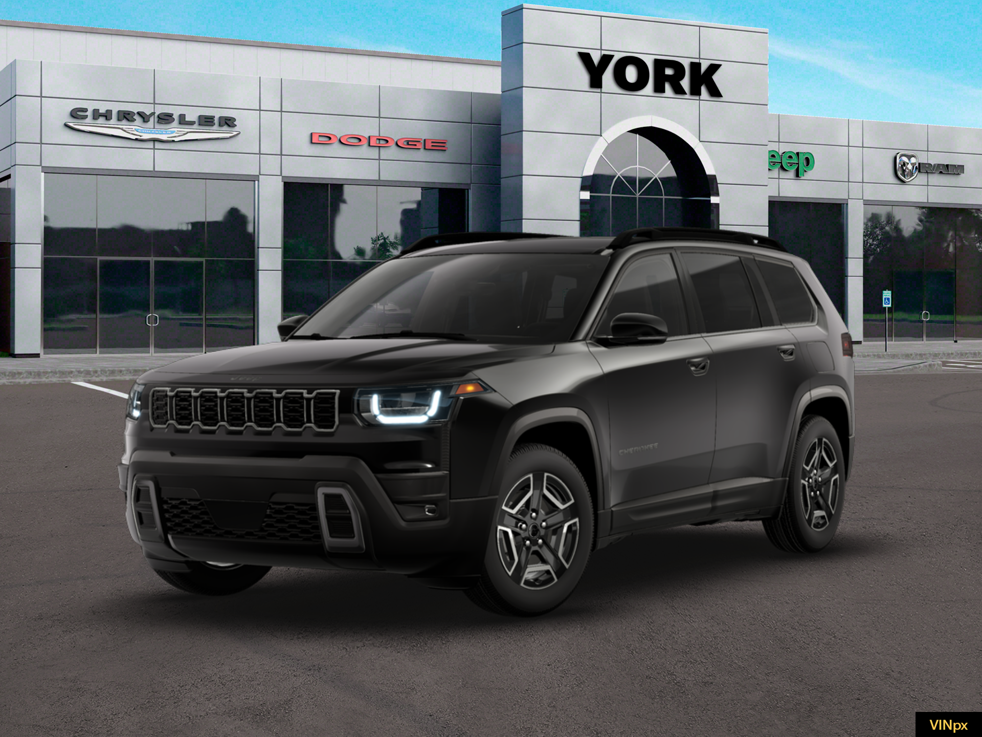 New 2026 Diamond Black Crystal Pearlcoat Jeep Laredo image 1