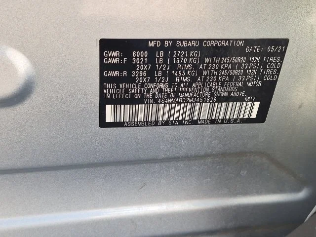 Used 2021 Silver Subaru Touring image 46