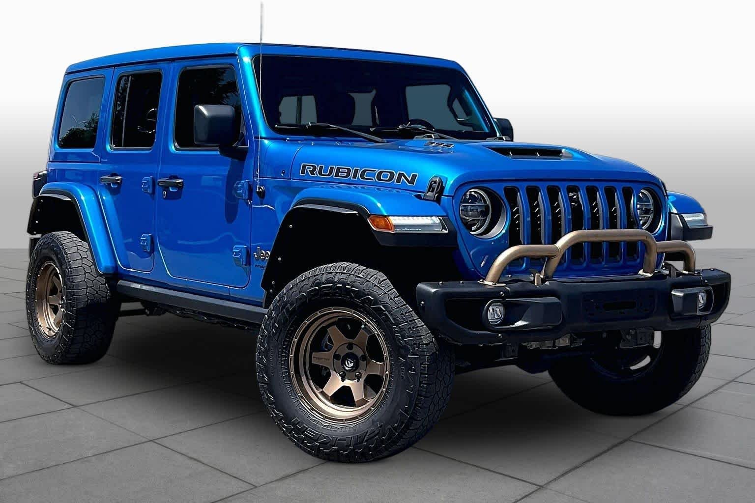 Used 2022 Hydro Blue Pearlcoat Jeep Unlimited Rubicon 392 image 3
