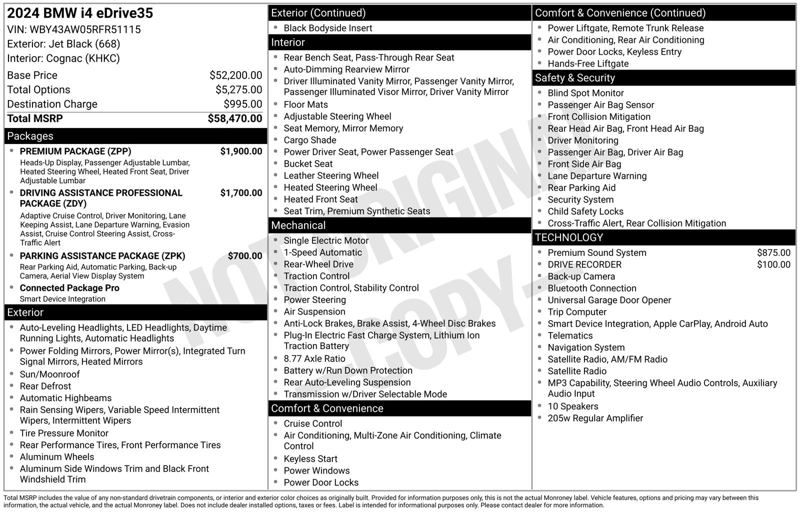 Certified Used 2024 Black BMW eDrive35 image 2