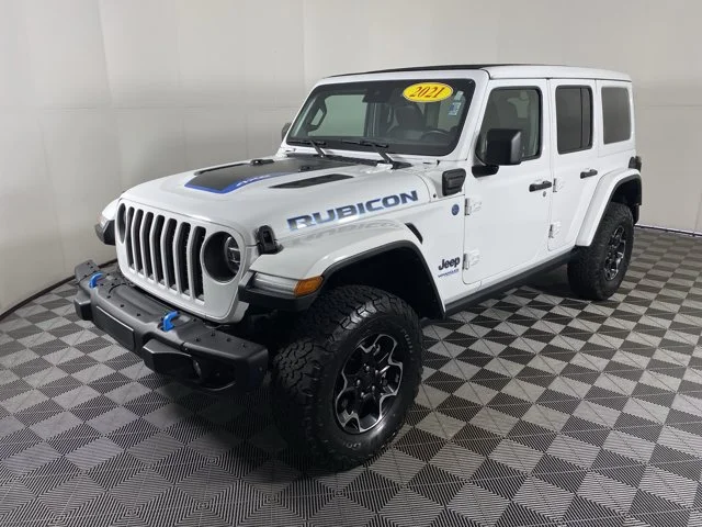 Used 2021 White Jeep Unlimited Rubicon 4xe image 12