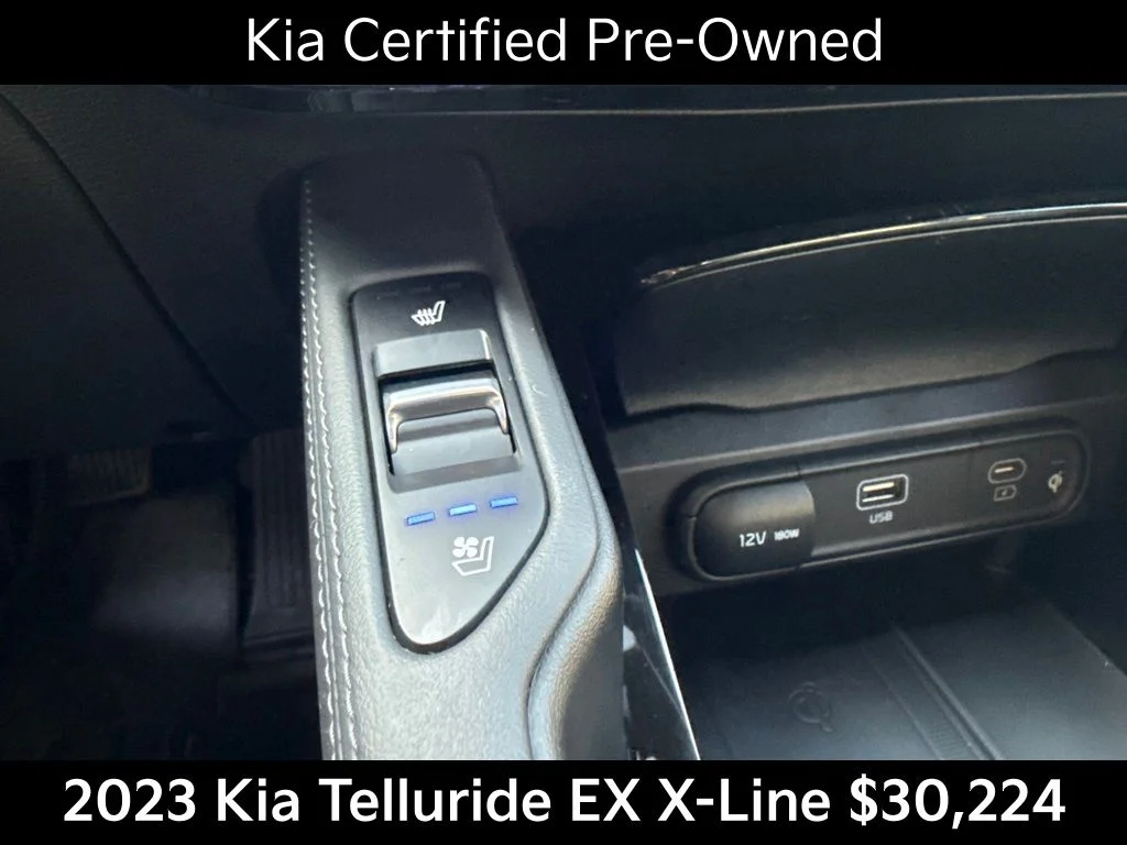 Certified Used 2023 Green Kia EX X-Line image 32
