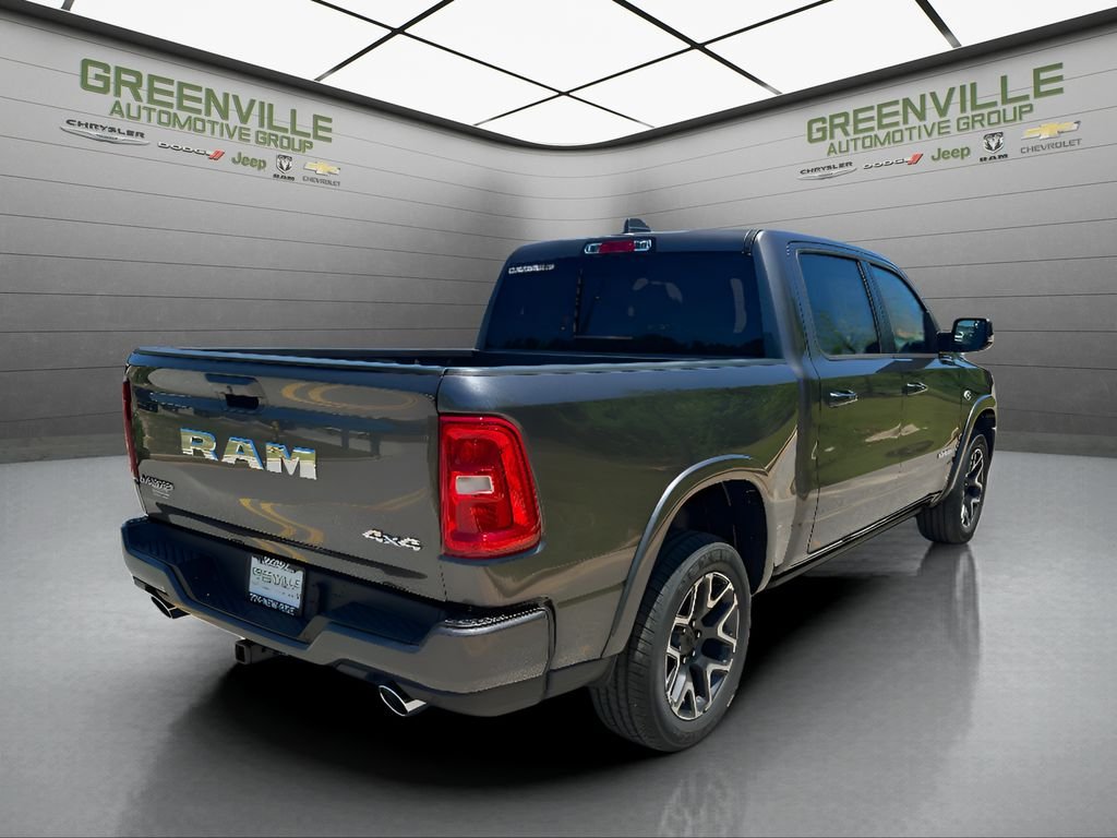 New 2026 Granite Crystal Metallic Clear-Coat Exterior Paint RAM Laramie Hemi 4x4 Crew Cab image 5