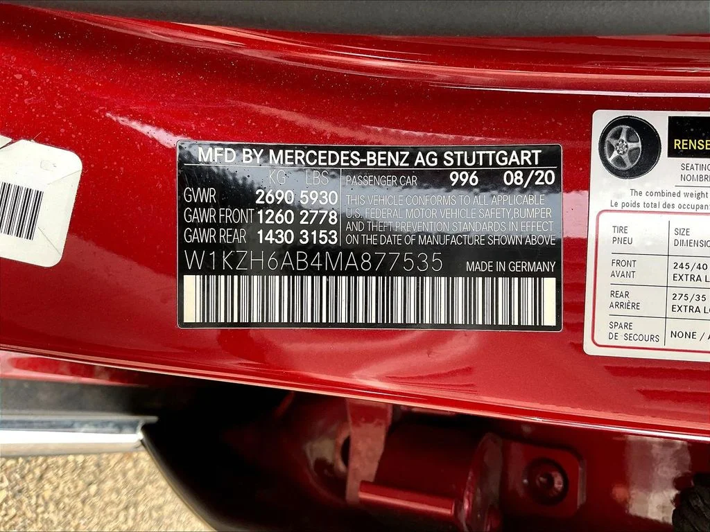 Used 2021 designo Cardinal Red Metallic Mercedes-Benz E 450 image 19