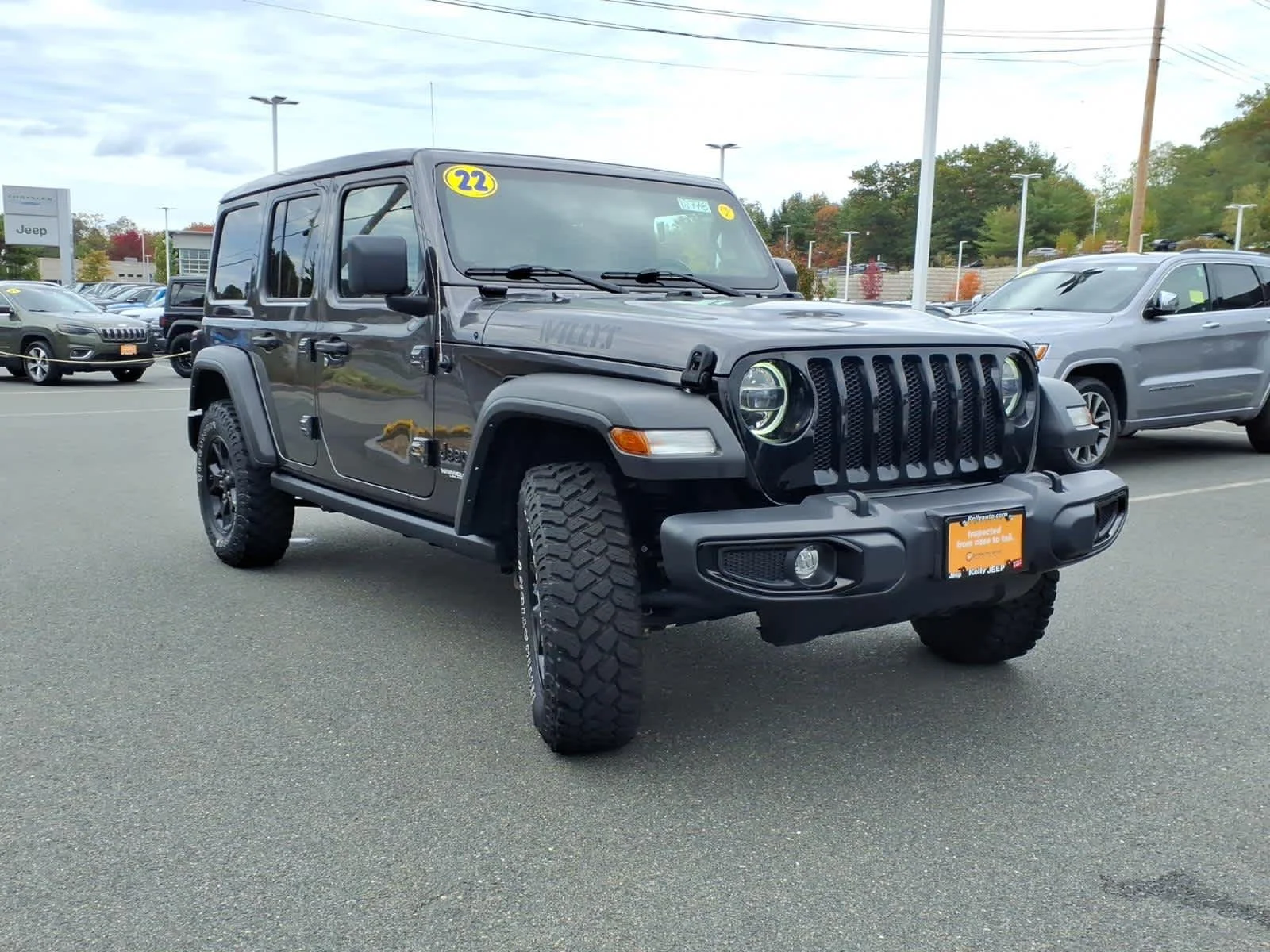 Certified Used 2022 Granite Crystal Metallic Clearcoat Jeep Unlimited Willys image 5