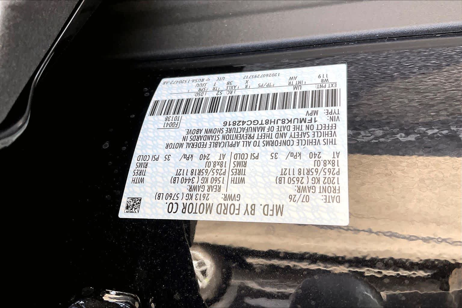 New 2026 Agate Black Metallic Ford Tremor® image 17