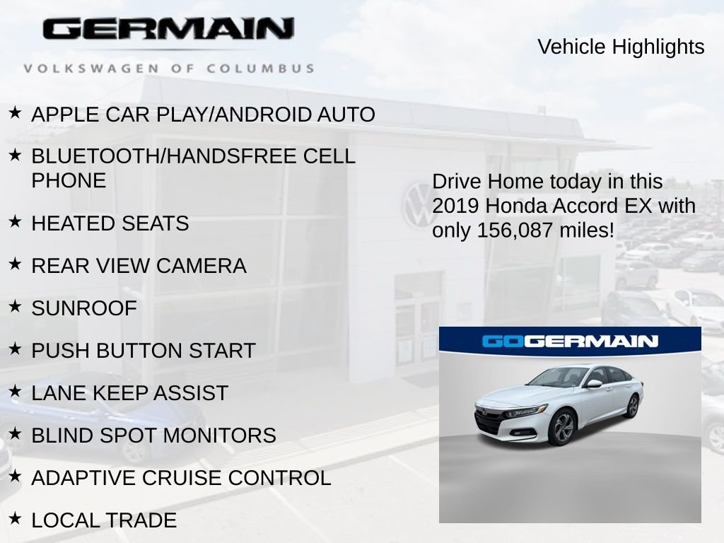 Used 2019 White Honda EX image 4