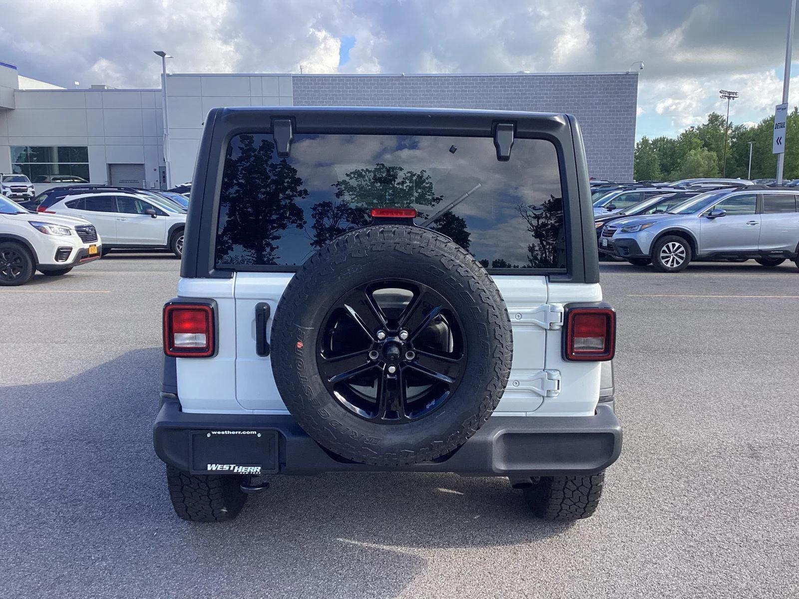 Used 2021 Bright White Clearcoat Jeep Unlimited Sport Altitude image 6