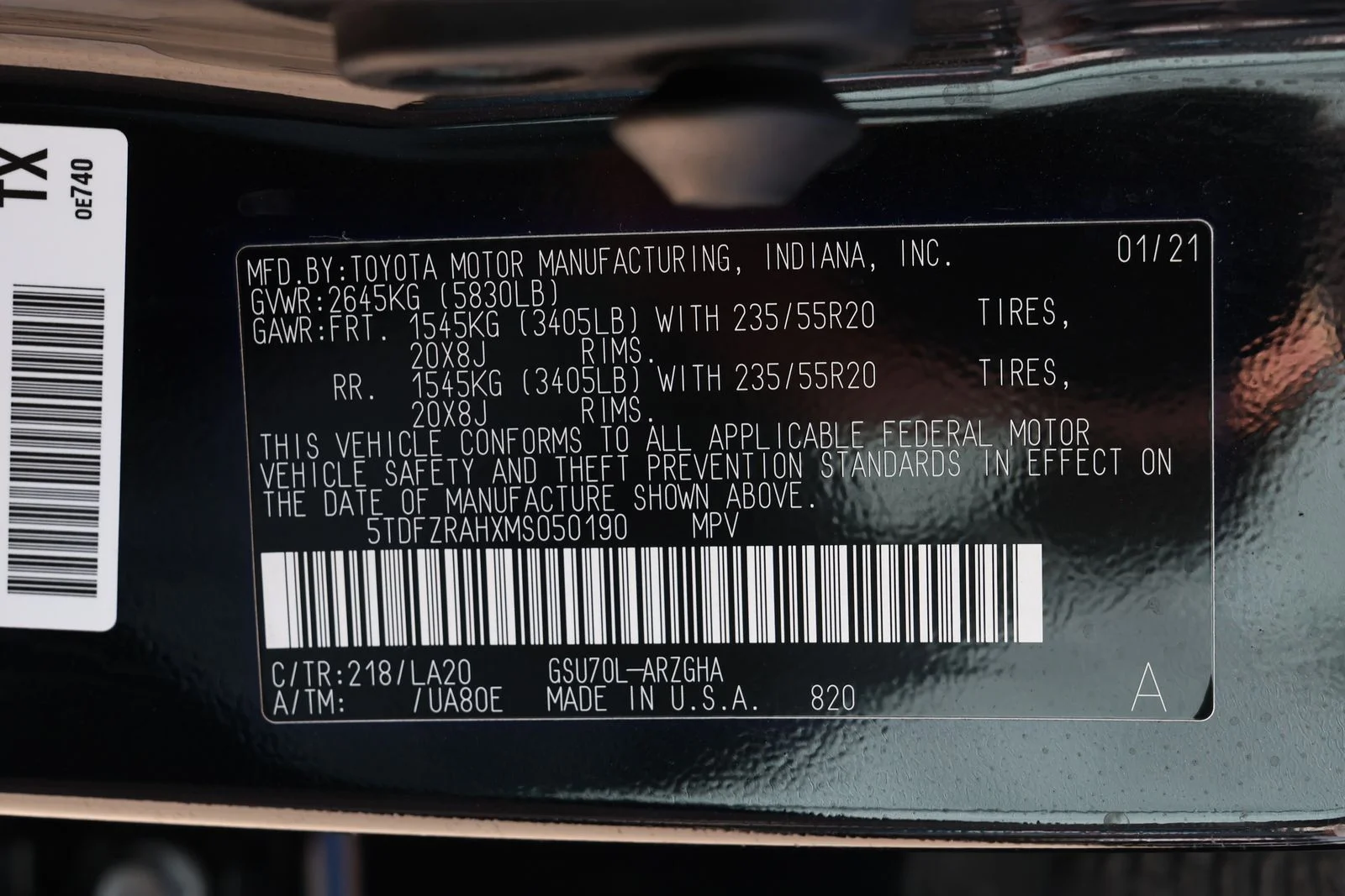 Used 2021 Black Toyota Platinum image 39