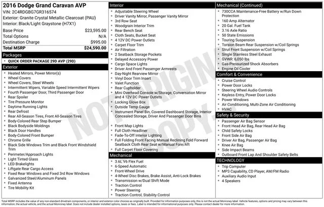 Used 2016 Gray Dodge AVP image 8