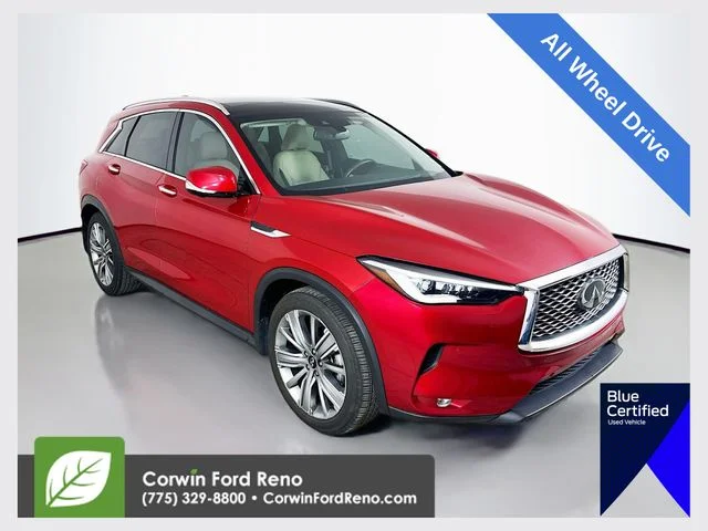 Certified Used 2021 Dynamic Sunstone Red INFINITI Sensory image 1