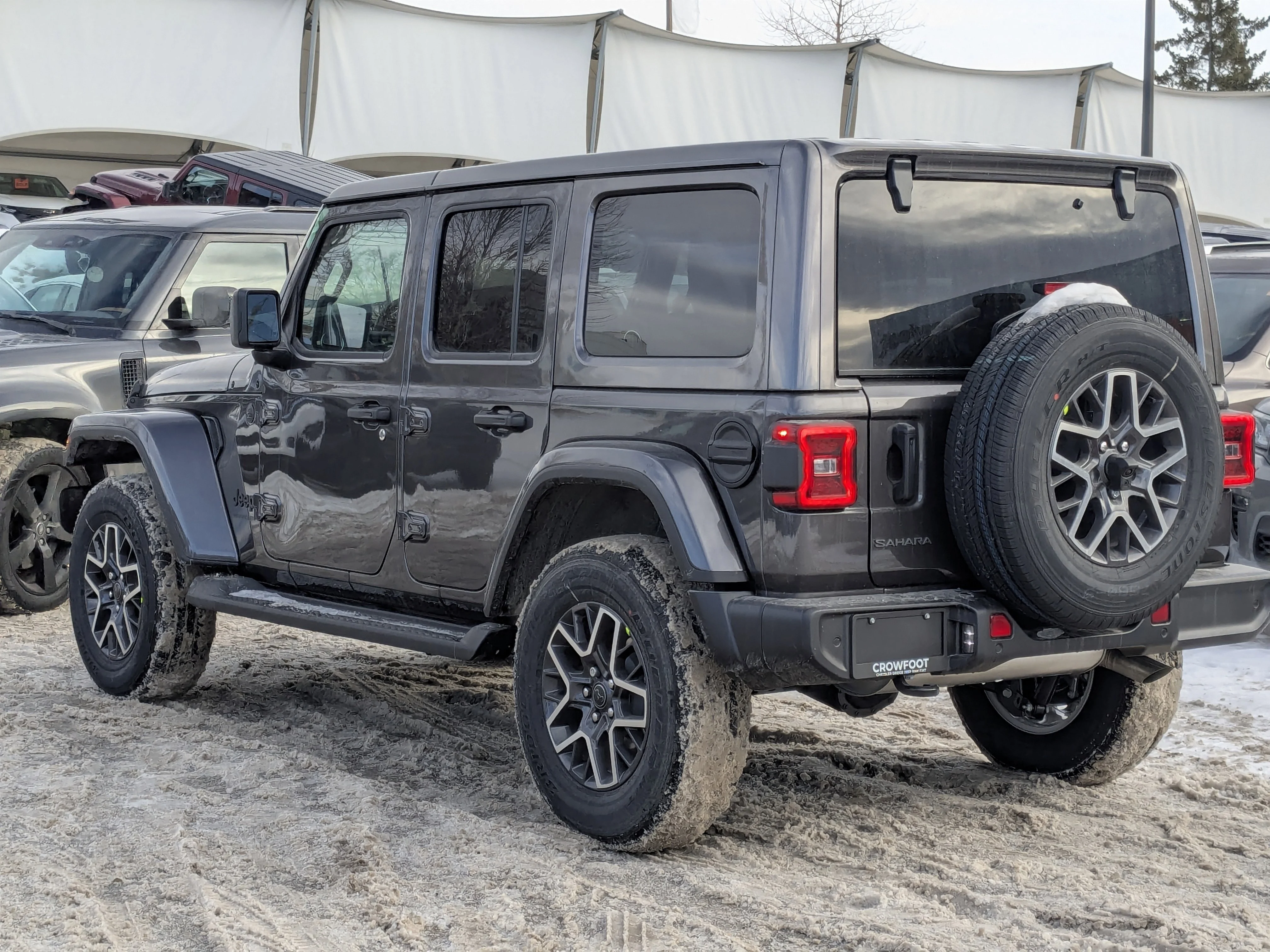 New 2026 Grey Jeep Sahara - - McKinley Leather - Body-Color Top - Alpine Audio - Remote Start & tons more! image 6