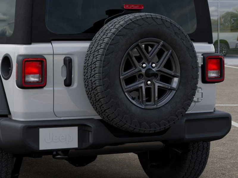 New 2025 Bright White Clear-Coat Exterior Paint Jeep Sport S image 14