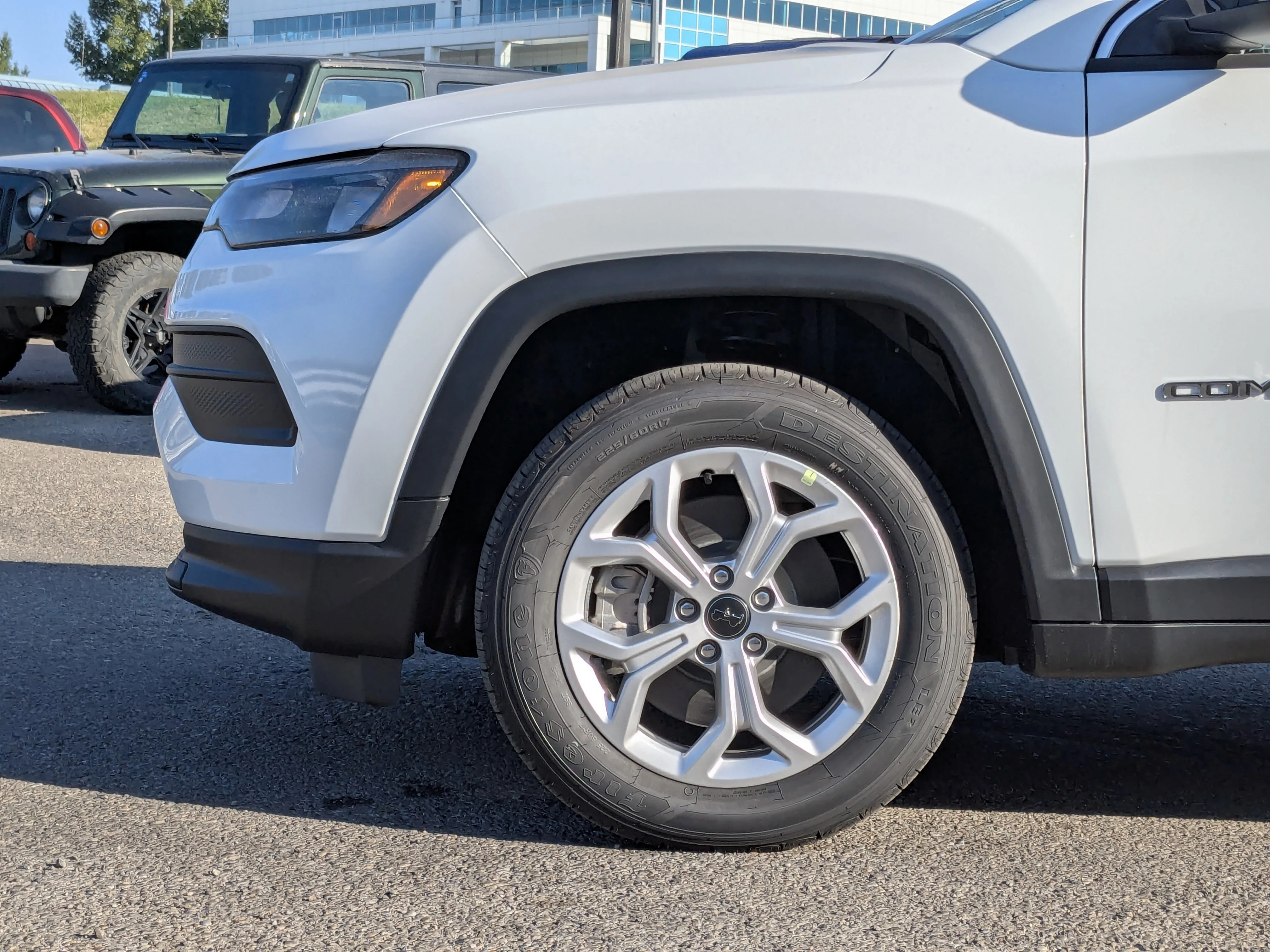 New 2025 White Jeep Sport - - Forward Collision Warning - LED Head Lamps - Heated Seats and More! image 9