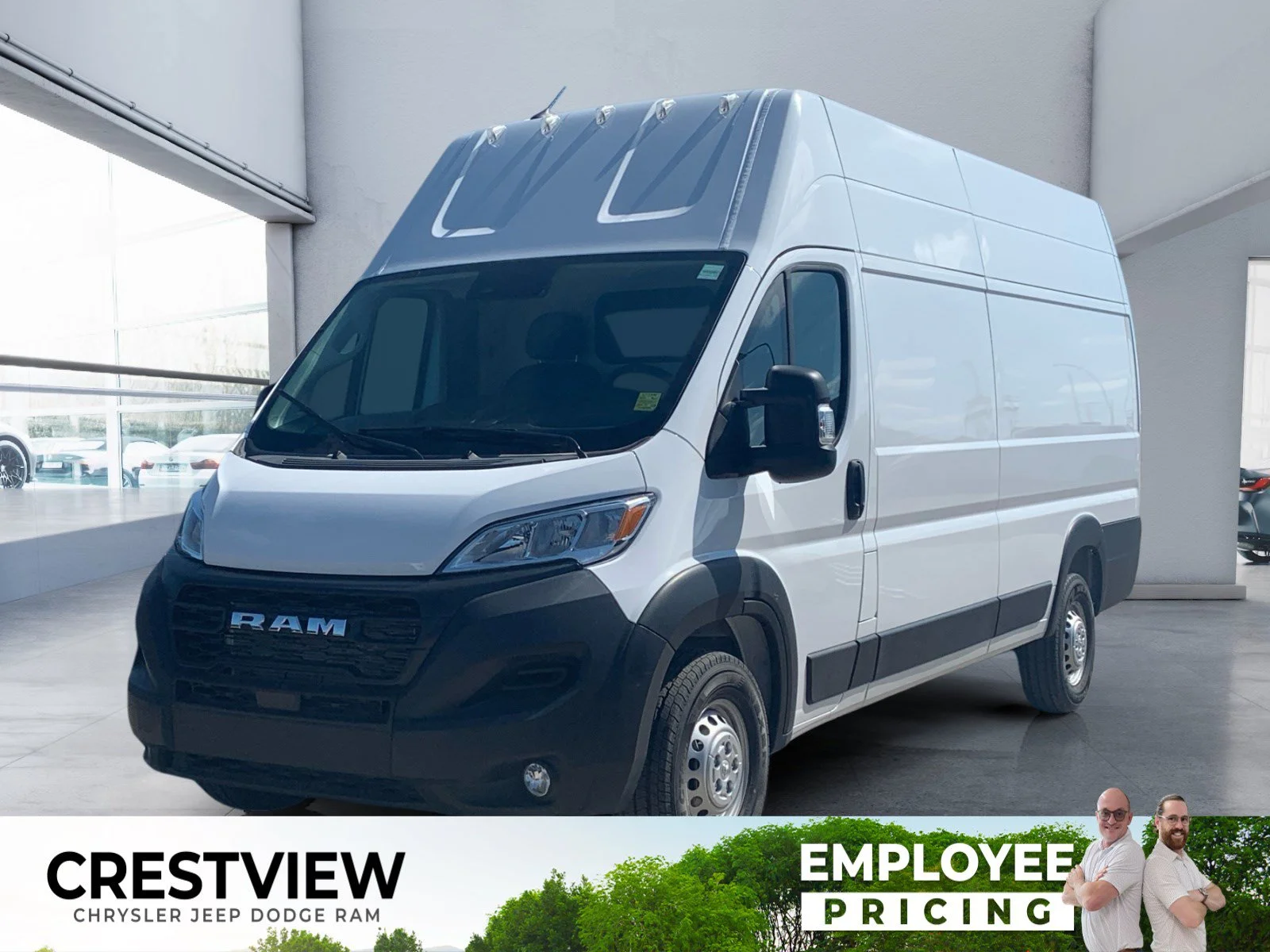 New 2026 Bright White Ram Tradesman * - Super High Roof - Cargo Partition - Adaptive Cruise - Remote Start & More! image 1