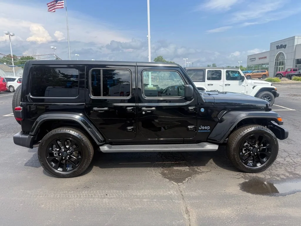 Used 2025 Black Jeep Sahara 4xe image 2