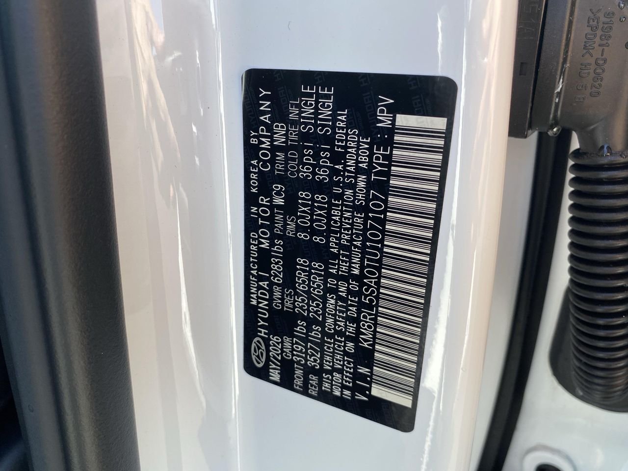 New 2026 Creamy White Pearl Hyundai Blue SEL 8P image 32
