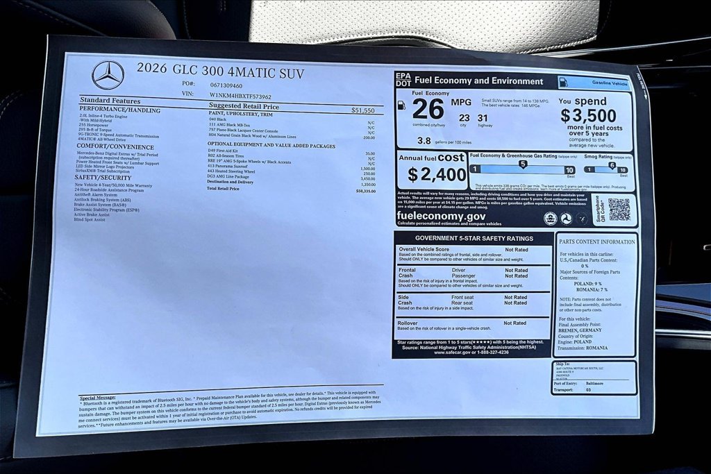 New 2026 Black Mercedes-Benz GLC 300 image 13