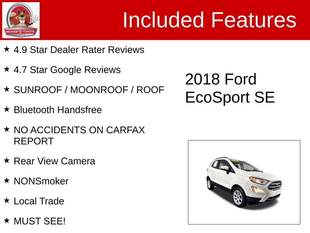 Used 2018 White Ford SE image 4