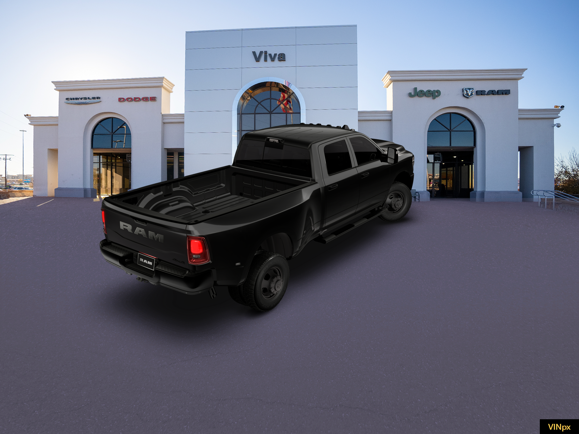 New 2026 Diamond Black Crystal Pearl-Coat Exterior Paint RAM Tradesman image 7