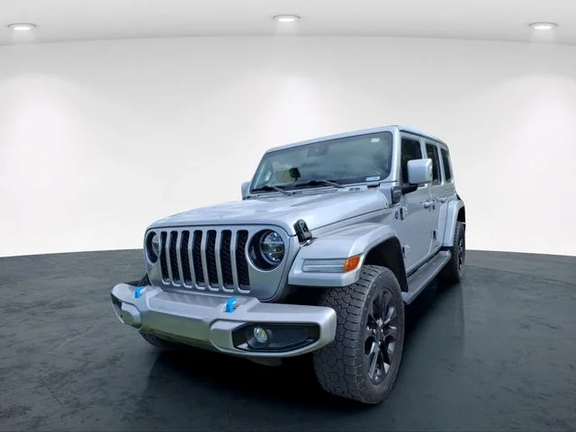 Used 2021 Silver Jeep Unlimited Sahara 4xe image 4