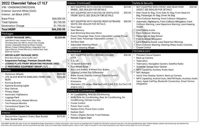 Used 2022 SUMMIT WHITE Chevrolet LT image 36