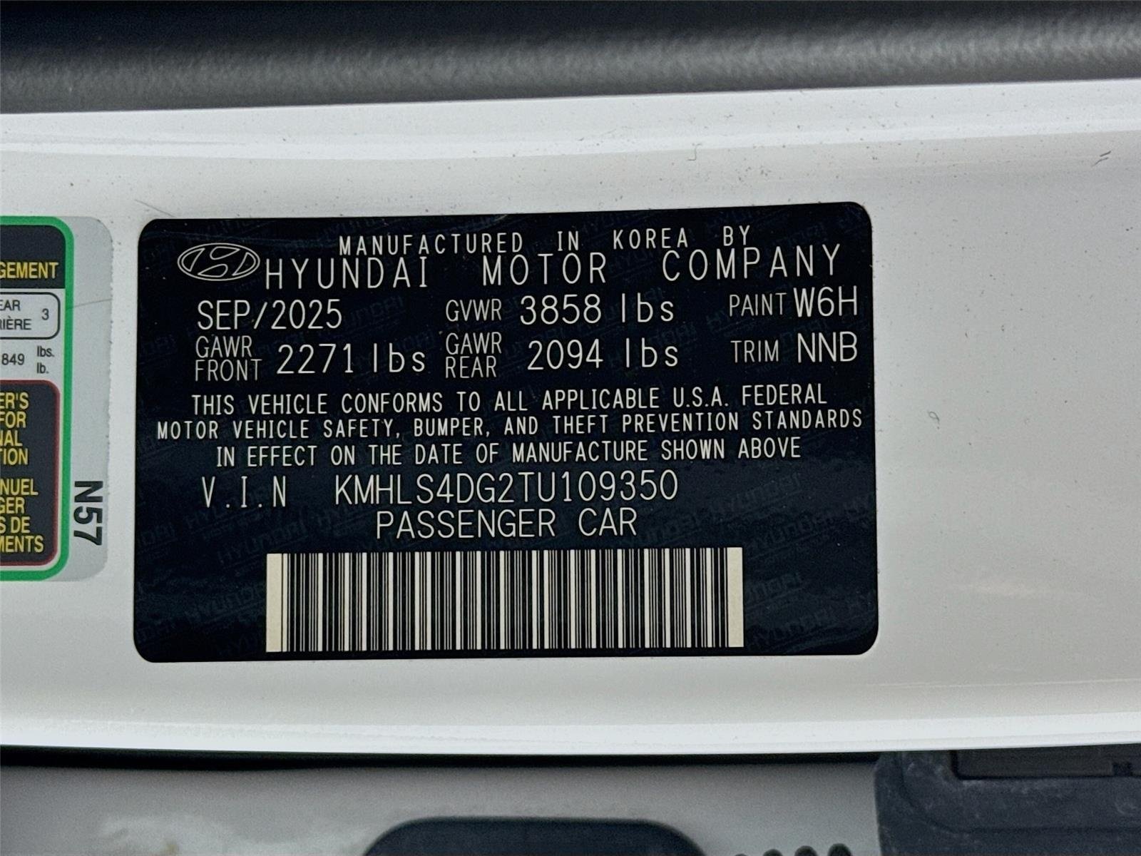 Used 2026 Serenity White Pearl Hyundai SEL Sport image 31