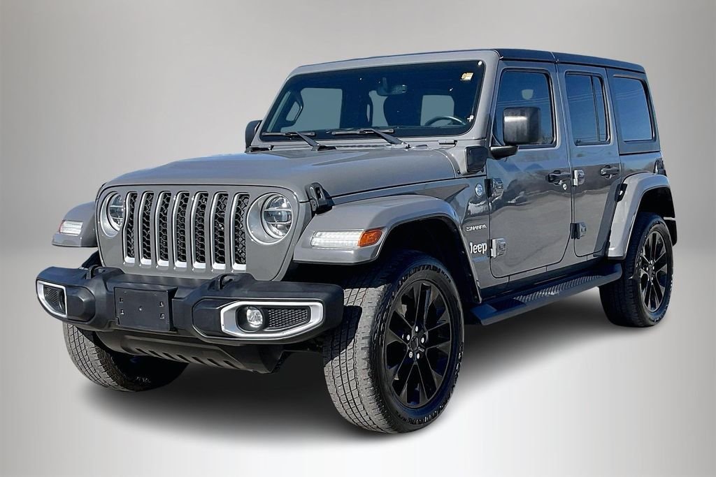Used 2021 Jeep Wrangler Unlimited Sahara 4XE with VIN 1C4JJXP66MW723973 for sale in Alvin, TX