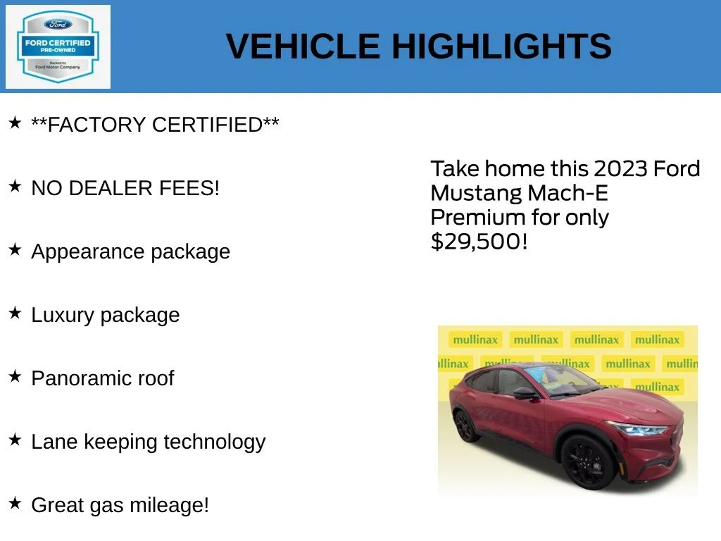 Certified Used 2023 Red Ford Premium image 11