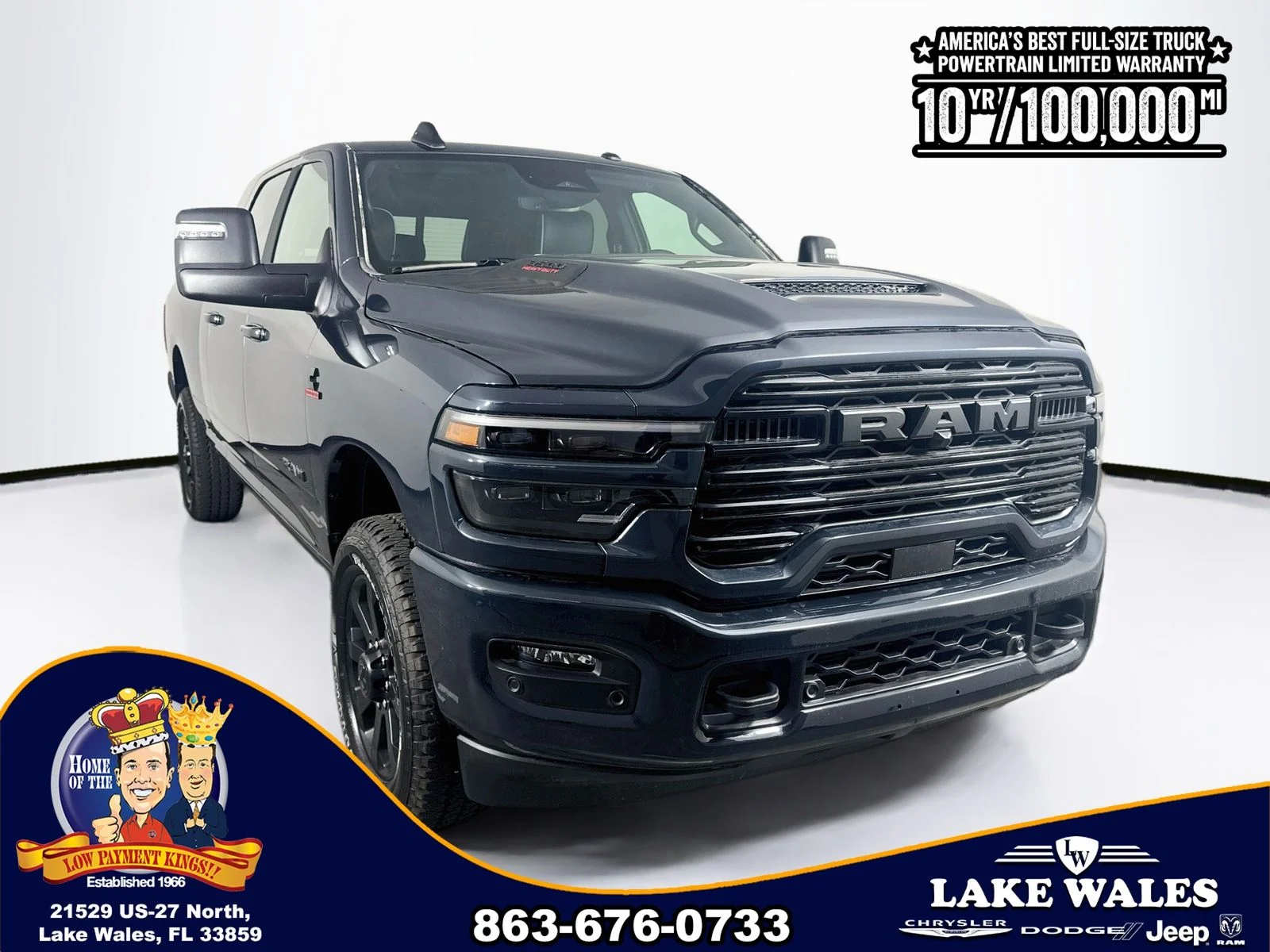 New 2026 Forged Blue Metallic Exterior Paint RAM LARAMIE image 1