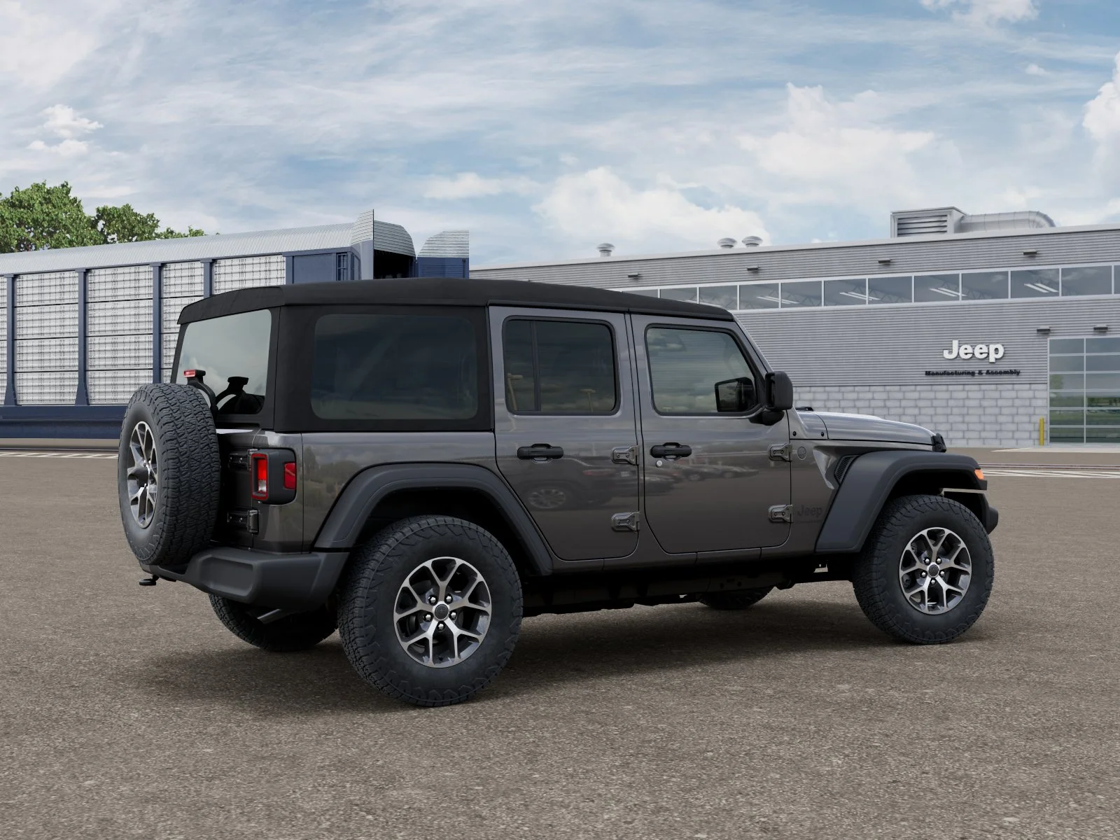 New 2026 Granite Crystal Metallic Clear-Coat Exterior Paint Jeep Sport S image 2