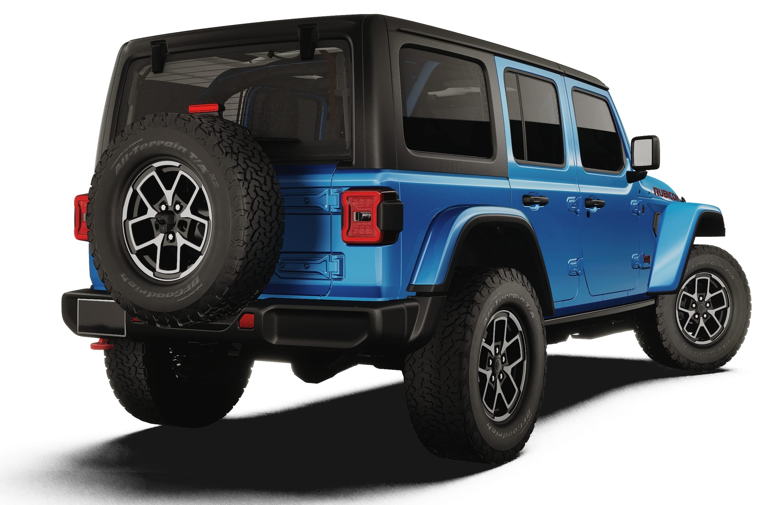 New 2027 Hydro Blue Pearl-Coat Paint Jeep Rubicon image 2